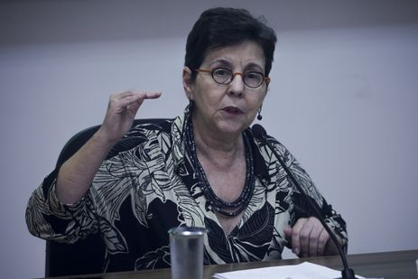 Brasília (DF) 01/02/2022 – A diretora Socioambiental do BNDES, Tereza Campello durante apresentação do balanço do Fundo Amazônia em 2023.
Foto: Joédson Alves/Agência Brasil