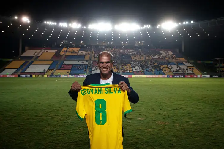 Pedro Vale/CBF/Direitos Reservados Geovani Silva - meia- seleção brasileira