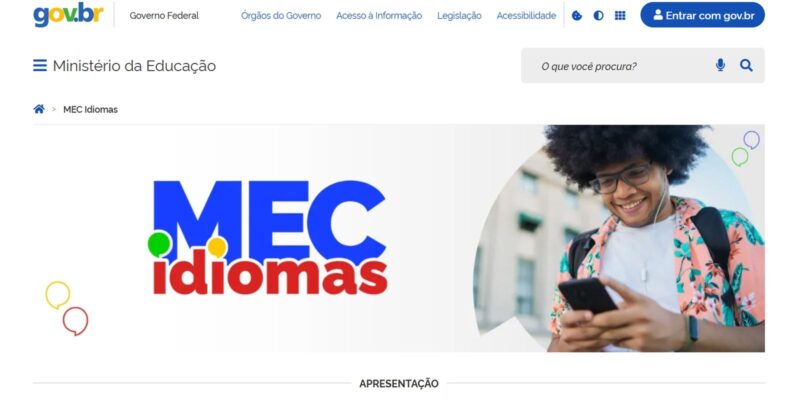 MEC Idiomas: nova plataforma oferta inglês e espanhol gratuitamente